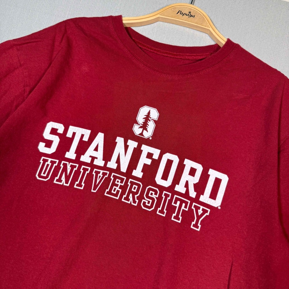 Alta Gracia Stanford University Cardinal Red Graphic Tee Mens Large Short Sleeve